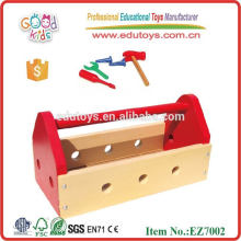 Equipamentos educativos Brinquedos de caixa de ferramentas de madeira